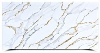 Ash Quartz -  Elegant Calacatta Artificial Quartz Slabs