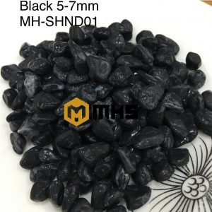 Black Tumbled Pebble Stone
