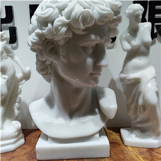 White Marble Human Sculpture For Small Ornaments Decorations