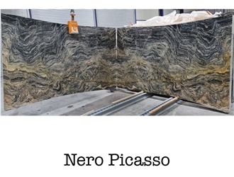 Nero Picasso Marble Slabs