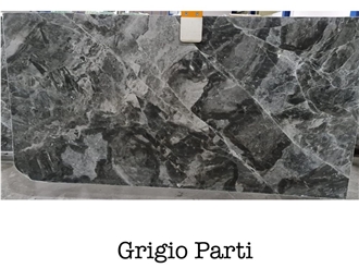 Turkey Grey Grigio Parti Marble Slabs