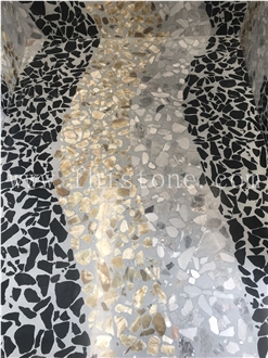 Customized Terrazzo Mosaic Big Aggregate  Terrazzo Tiles