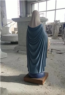 Hot Sale White Granite Sculpture Virgin Mary Carving Stone