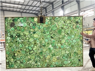 Green  Semiprecious Stone Slabs