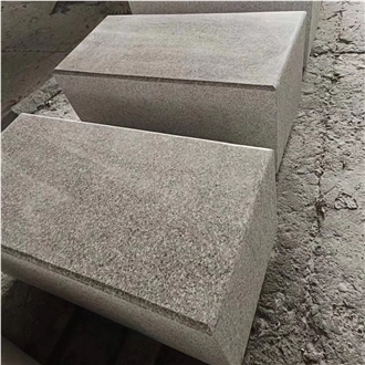 G635 Pink Granite Natural Surface And Polished Park Bench