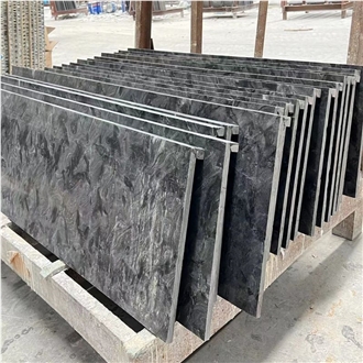 Versace Black Metallica Granite Tiles For Floor