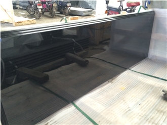 Chinese Absolutely Black Granite Tiles Polished