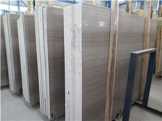 Natural Marble Wooden Grey Marble Slabs