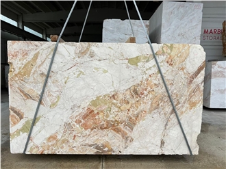 Breccia Aurora Marble Blocks Italy