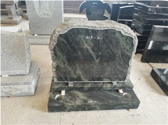Tropic Green Granite Monument/Tombstone Custom Design
