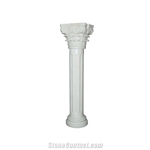 Custom Design Large Beige Marble Hollow Columns Panels