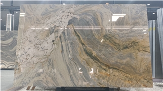 High-End Luxury Stone Silk Road  Quartzite Slabs