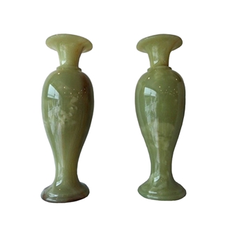 Natural Green Onyx Stone Flower Home Decorative Vase