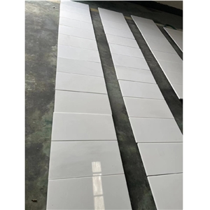 Natural Polished Sichuan Pure White Marble Floor Tiles