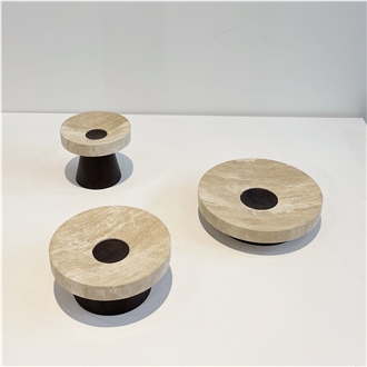 OEM Design Natural Marble Stone Fluted Bowl  Key Bowls