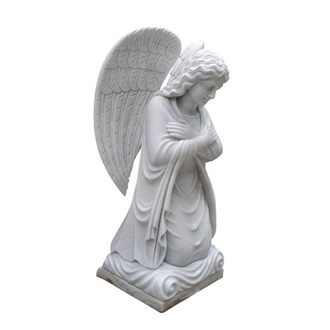 Outdoor White Marble Woman Carving Garden Statue