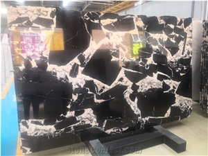 Noir Black Antique Grand Chinese Black And White Marble Slab