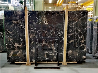 Century Black Ice Flower Marble Slab&Tiles For Flooring