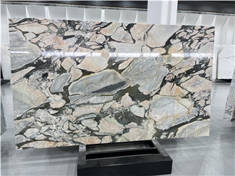 White Black Purple  Luxury Stone Slab Tile  Wall Tiles