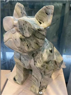 Bulldog Marble Stone Handicraft
