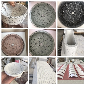 YUANDA Terrazzo Luxury Artificial Stone Basins
