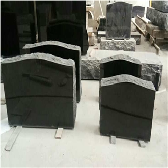 Black Granite Tombstone