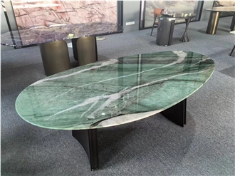 Brazil Luxury Quartzite Royal Green Polished Table Top