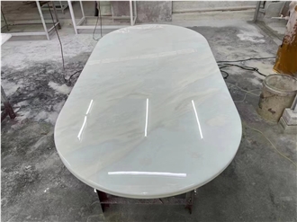 China Crystal Ice Marble Polished Table Top