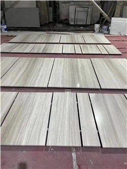 China Guizhou Wood Grain Marble Polished  Floor Tile