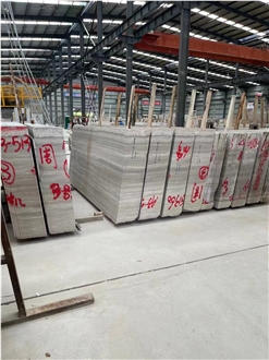 China Guizhou Wood Grain White And Grey Marble  Blocks