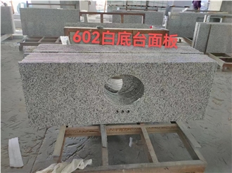 China New G602 Granite White Polished  Bath Top