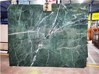 China Verde Evergreen Marble Polished Marble Slabs