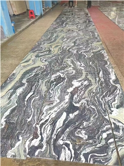 Italy Landscape Purple Marble Polished  Floor Tile