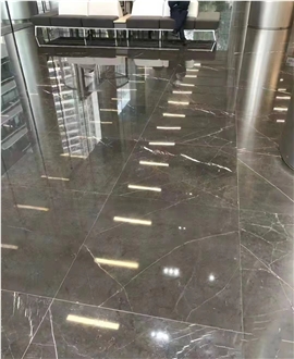 Turkey Bulgarian Grey Polished Marble  Stair Treads