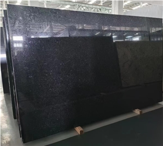 Angola Black Granite Slabs Polished Floor Wall Project