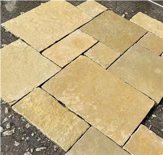 Factory Wholesale Natural Spain Yellow Limestone Tiles