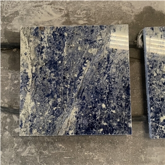 Bolivia Blue Sodalite Stone Wall Tiles For Interior Decor