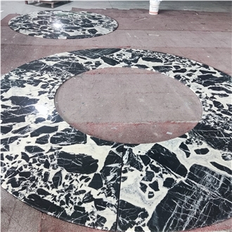 Bulgari Black Marble Floor Tiles For Intereior Hall Flooring