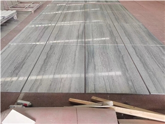 Grey Wood Vein Marble Tiles Luxury Wall Cladding Panels