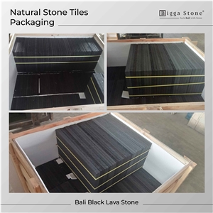 Bali Black Lava Stone Wall Floor Pool Tiles Deck