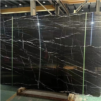 China Black Nero Marquina Marble Slabs Price