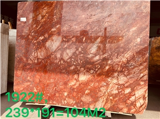 Polished Rosso Damasco Marble Wall Tiles