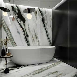 New Panda White Marble Bathroom Wall Floor Tile