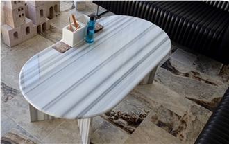 Marble Table - Marmara Equator Marble Oval Table Tops