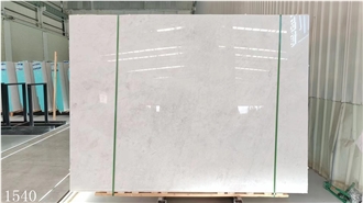 China Yabo White Marble Big Slabs Tiles Interior Floor Use