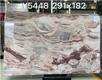 Luxury Arabescato Orobico Rosso Red Light Marble Slabs