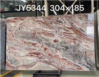 Luxury Arabescato Orobico Rosso Red Light Marble Slabs