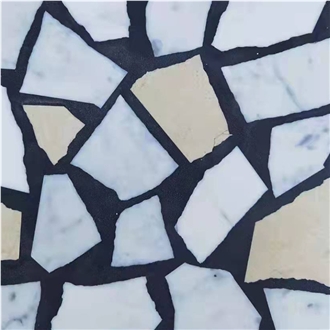 Black And White Terrazzo Floor Tiles