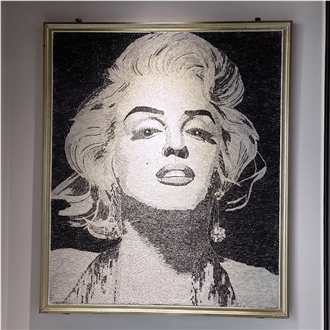 Marilyn Monroe Portrait Handmade Mosaic Art Design Work