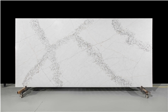 Ash Quartz -  Calacatta White Quartz Slabs